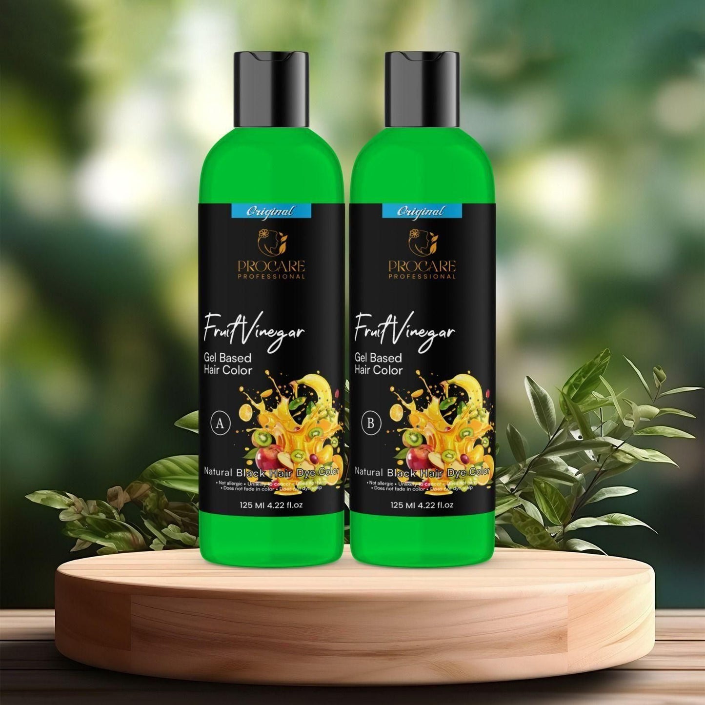 Fruit Vinegar Gel Based Hair Color -Pack of 2